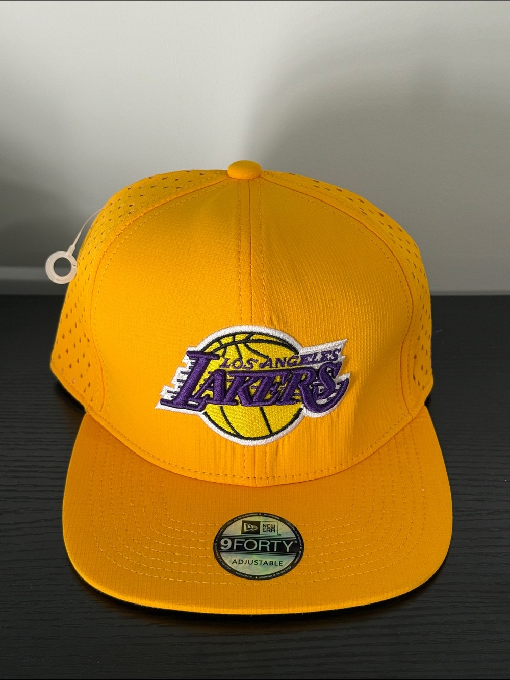 Los Angeles Lakers Gold New Era 9FORTY Adjustable Hat NBA Snapback Performance